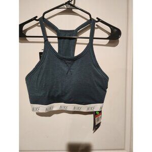 Nice Swoosh Sports Bra Womens Teal Size Large New with Tags Adjustable Straps
